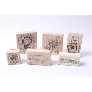 Bears Message Stamp Set Love Friend Scrapbooking Card Making ~ 260302-WH 1016